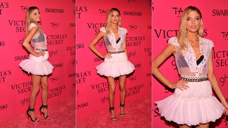 Illustration for article titled Hideous Dresses and Alien Chic at the Victoria's Secret After Party